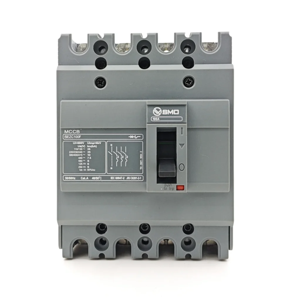 SEZC 4P100F 400A 630A Molded Case Circuit Breaker (1)