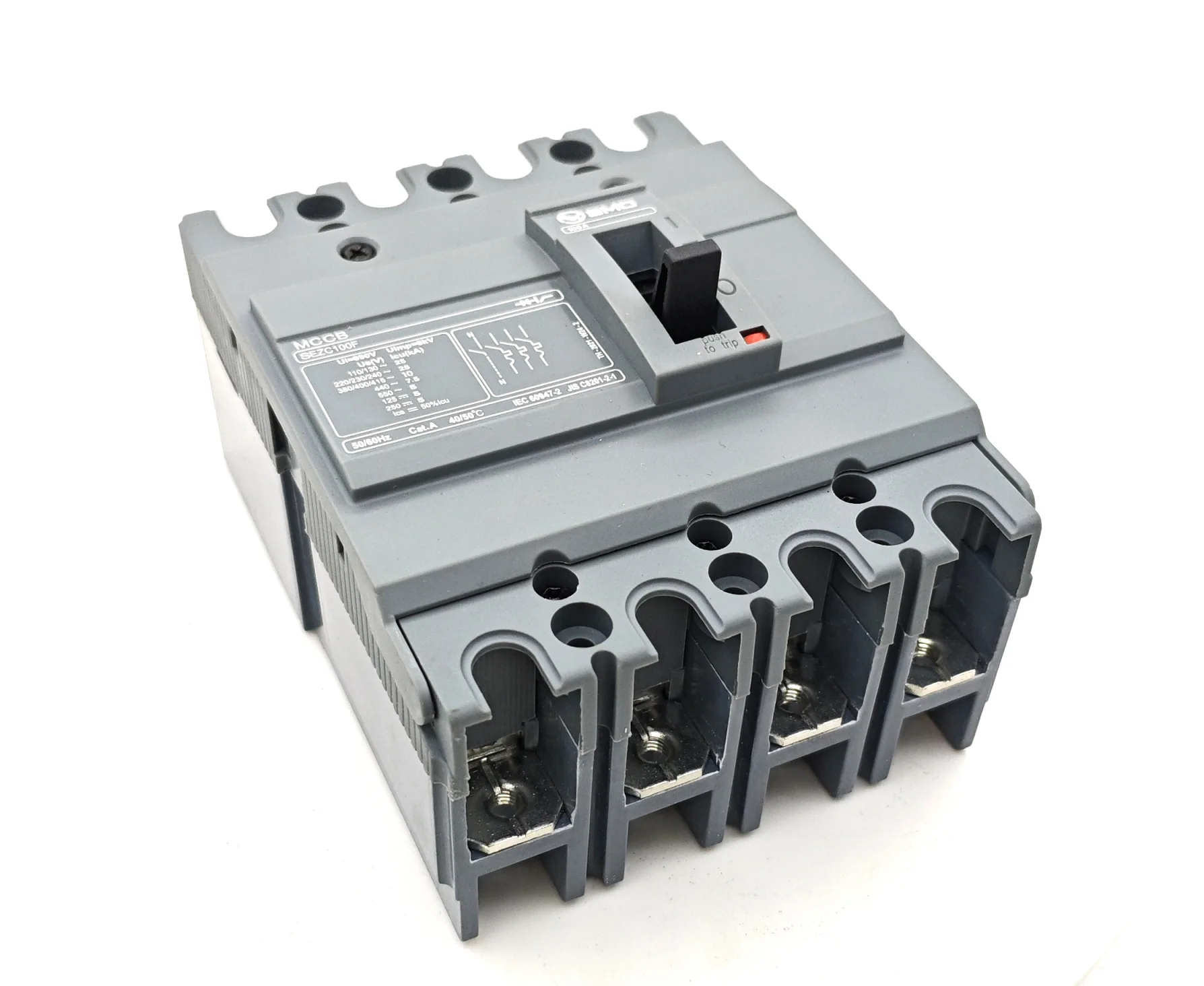 SEZC 4P100F 400A 630A Molded Case Circuit Breaker (3)