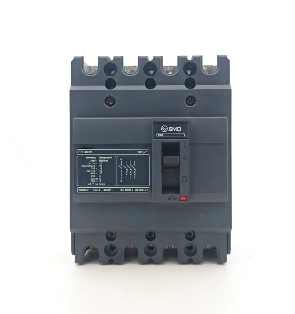 SEZC 4P100N 400A 630A Molded Case Circuit Breaker (1)