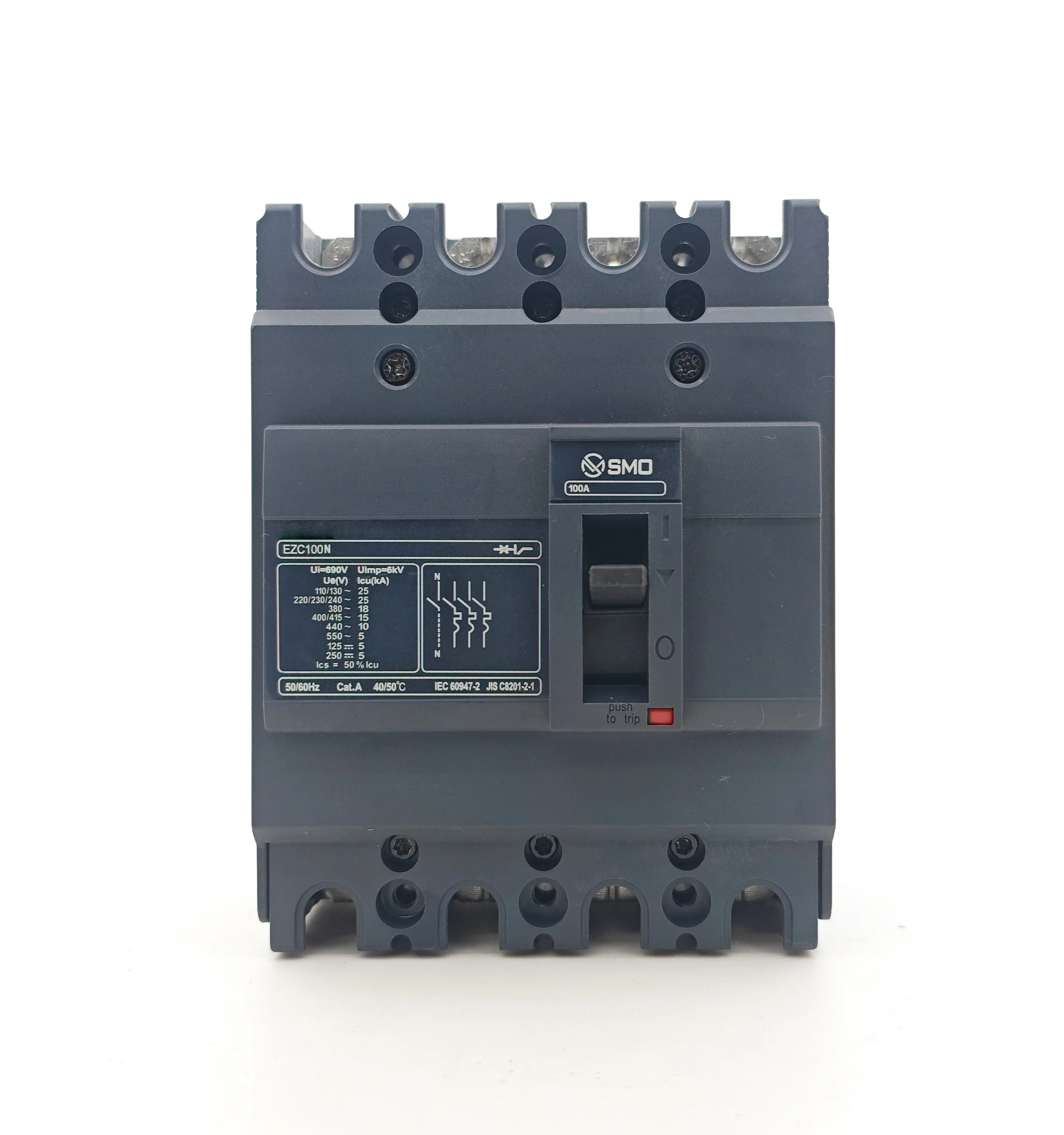 SEZC 4P100N 400A 630A Molded Case Circuit Breaker (1)