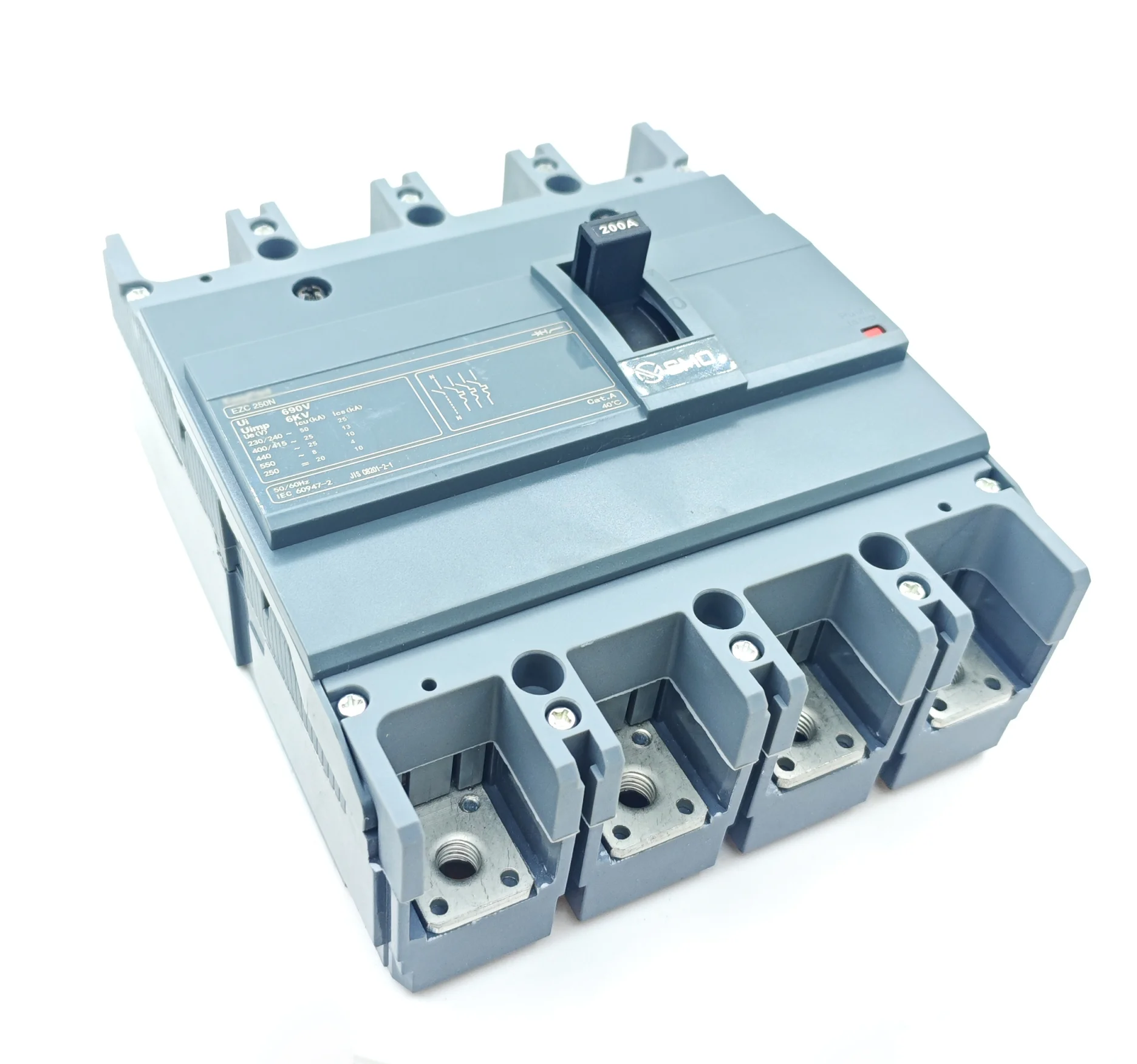 SEZC 4P250N 400A 630A Molded Case Circuit Breaker (4)