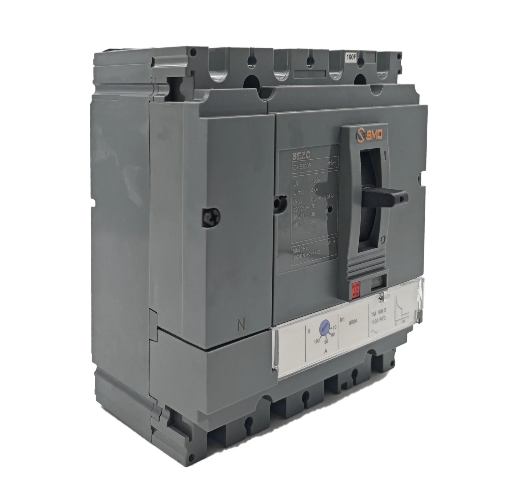 SCVS 4P100F 100A 250A Molded Case Circuit Breaker (5)