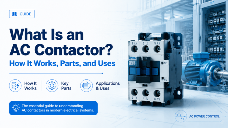 What Is an AC Contactor? How It Works, Parts, and Uses