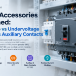 Molded case circuit breaker with shunt trip, undervoltage release, motor operator and auxiliary contacts