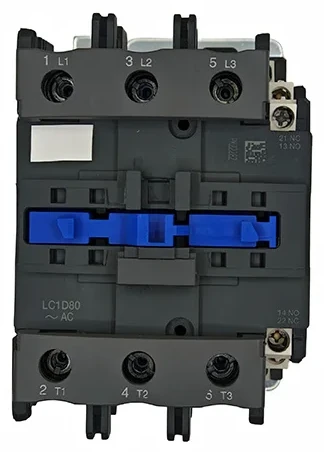 SMO-K 80A-95A AC contactor, front view showing three main poles